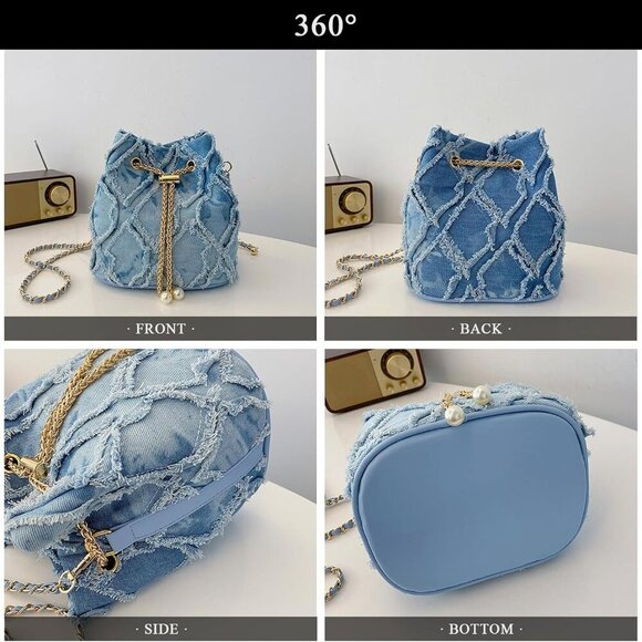 (NOT FOR SALE) Jean Purses for Women Denim - Picture 5 of 7
